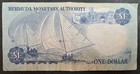 1986 Bermuda 1 Dollar P28c  A8-762777 