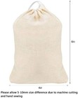 50pcs Cotton Drawstring Bags  Reusable Muslin Bag Natural Cotton Bags With Draws