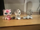 Littlest Pet Shop Persian Cat Bundle Pink  2532  White And Gray  328  Gray  263