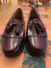 Vintage Men   sg h Bass   Co Weejuns Sz 8 5 D  Burgundy Tassel Kiltie Dress Shoes 