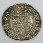 1557-kb Hungary 1 Denier Curved Shield Eh 745a Silver Ferdinand Madonna Child