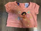 Vintage 2006 Dora The Explorer 2 Piece Outfit Tee Shirt Skort Set 12 Months