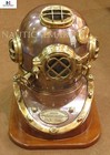 Us Navy Mark V Diving Divers Helmet Antique 18   Diver For Decorative Item Only