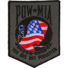 Pow   Mia   American Flag Sew On Iron On Embroidered Patch 2 1 2  X 3 