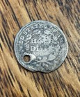 1842-p Seated Liberty Half Dime 90  Silver Holed Philadelphia - Free Shipping