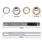 200 Sets Grommet 6mm Eyelets Button Kit For Leather Craft Canvas With 3pcs Tool