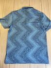 Adidas Ultimate365 Allover Print Polo Semi Blue Burst preloved Ink  S Nwt 
