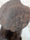 African Heavy Carved Ceylon Ebony Wood Head Bust Statue Vintage Sculpture Tribal