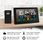 Digital Lcd Weather Station Clock Indoor   Outdoor Calendar Thermometer Wireless