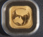 2016   15  1 10 Oz 9999 Fine Gold Australia Square World Map In Capsule L-081120