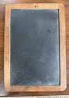 Vintage Slate Chalk Board Wood Frame  2-sided  Primitive Student Writing