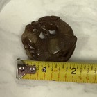 Antique Chinese Carved Jade Amulet Pendant Nice Details Estate Find 2   