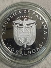 1972 Panama Silver 20 Bolivar -  925 Fine  4 2 Ounces Gem Proof