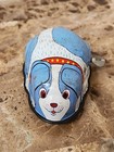 Vintage Hero Toy Tin Litho Wind Up Blue Japan Mechanical Dog Puppy - Works