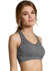Hanes Racerback Sports Bra Womens Seamless Jog Fitness Running Workout Wirefree