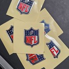 2 Silver Nfl Shield Mvp Iron On Plastic Jersey Patch  Limited Time  New