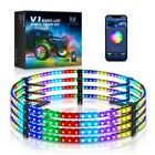 15 5  Led Wheel Ring Rim Lights Rgb Color Chasing Brake Turn Signal  App Control