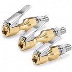 Air Chuck 3 Pack  Closed Flow Lock-on Tire Chuck With 1 4  Fnpt  Straight