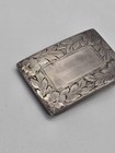 Vintage Sterling Silver Womens Belt Buckle Western Floral Design Signed   Tested