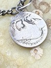 Original Hand Carved Hobo Nickel By Brendan Davidson Skull Skeleton