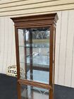65088   Bn 02      Etched Glass Reinisch Oak  Curio China Cabinet