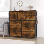 12 Drawers Dresser Nightstand Chest Organizer Storage Tower Cabinet For Bedroom