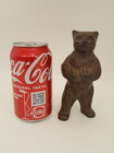 Antique 1906 Cast Iron Bear Bank Hubley  98 Mean Standing Bear