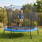 55  Round Trampoline With Safety Enclosure Net  Blue