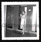 Showers Naked Woman Cap Towel Legs Feet Pinup Sexy Old vintage Photo- Aa3