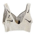 Nike Phoenix Cozy Boucle Black White Knit Bra  Size Medium Nwt Fd4274-104