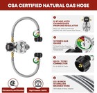 2 Tank-2-stage Auto Changeover Lp Propane Regulator Includes 18  Pigtail    