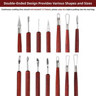 18pcs Clay Sculpting Tools  Basic Polymer Clay Pottery Carving Tool Kit