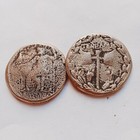 Lot Of 2 Ancient Roman Greek Bronze Silver Group Coins