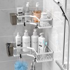 Corner Shower Caddy  2 Pack  With Suction Cup  No Drilling