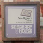 2 Needlework Trivet Frames 6 square Sudberry House Wood Glass Insert Grandma Diy