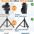 Tripod Speaker Stands Pair Pa Dj Heavy Duty Speaker Stands Adjustable Height 36 