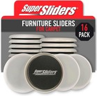 Reusable Furniture Sliders For Carpet  2-1 2 Inch Round  Beige  Heavy-duty Furni