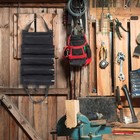 Multi-purpose Tool Roll Up Bag 5 Pocket Wrench Pouch Canvas Hanging Organizer