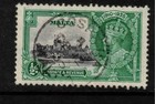 Malta 1935 Kgv Sg210var 0 5d Silver Jubilee Hairline Between M   Castle Used