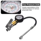 Pro Air Tire Inflator With Dial Gauge Dual Chuck Tire Ball Bike Inflator 220 Psi
