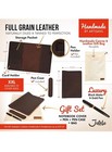 Leather Journal Cover Portfolio For Xxl Moleskin Cahier  Refillable Leather Note