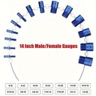 Nut And Bolt Thread Checker Inch   Metric Thread Gauge Nut And Bolt Size Gauge N