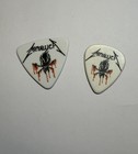 Set Of Two -official Metallica 72 Seasons Bloody Skull Guitar And Bass Picks