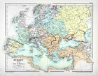 1902 Johnston Oxford Map Europe 1648 Peace Of Westphalia Spain Holland Germany