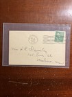 Hunt Bros  Circus 53rd Season 1945 15th 16th Week Route Card Ma Ct Stops