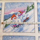 Sale   Christmas Block Panel  let It Snow   By Elizabeth Studios Cotton Fabric
