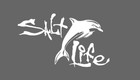 Salt Life Signature Dolphin Decal Pick Size   Color Vinyl Decal - Sticker
