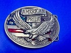 American Pride - Patriotic Usa United States Flag And Eagle Belt Buckle