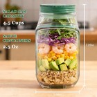 Separabsalad Bowl vertical Layering Salad Pod Built Plastic Salad Storage Jar Us