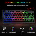 Mechanical Gaming Keyboard Rgb Backlit Red Switches Full Size Wired